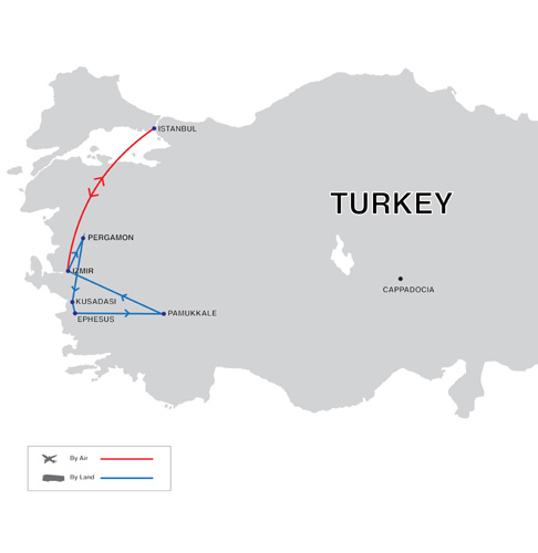 Aegean Discovery Tour Map