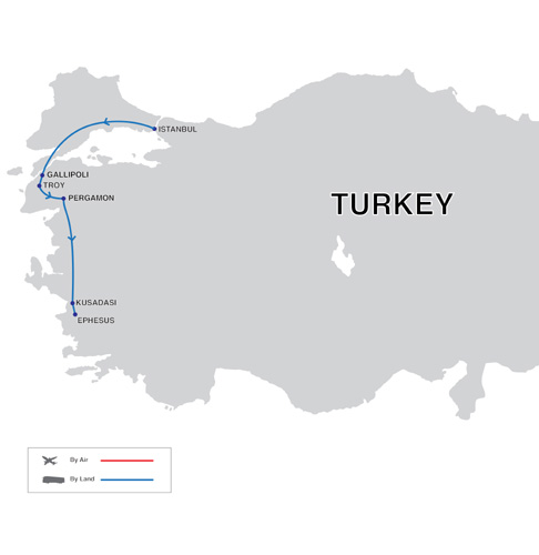 Anzac Classics Tour Map