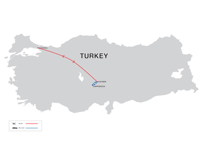 Cappadocia Explorer Tour Map