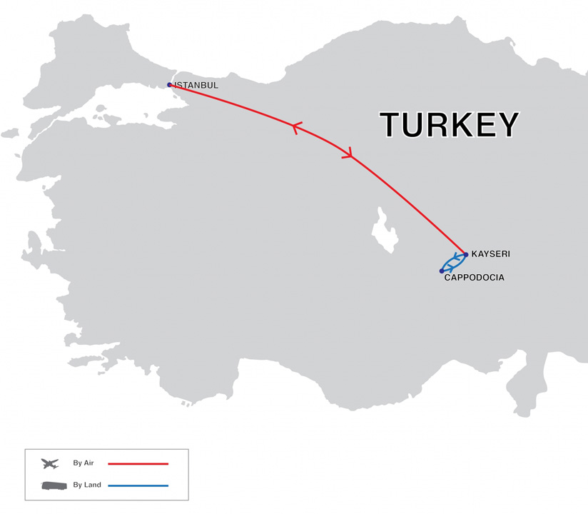 Capadócia Expressa Mapa