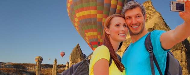 Lovely couple in Cappadocia