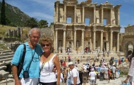 Lovely couple in Celsus Library