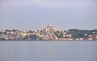 Magnificent view of Hagia Sophia from Bosphorus