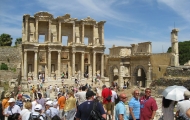 Visit Celsius Library in ruins of Ephesus!