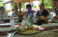 Lunch break during Bodrum Gulet Cruise