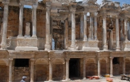 Ancient theatre in Pamukkale acrapolis