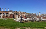 Ancient ruins of St. Jean Basilica in Pergamon