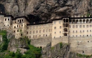 View of Sumela Monastery in Trabzon