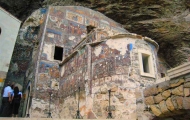 View of Sumela Monastery in Trabzon