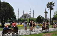 Blue Mosque square in Sultanahmet area