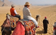 Enjoyable camel trip in Egypt