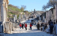 Visit the Marble Way in ruins of Ephesus