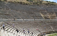 Fantastic view from Ancient theatre of Ephesus