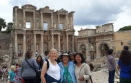 Wonderful group in trip of Celsus Library, Ephesus