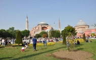 Beautiful frontyard of Hagia Sophia